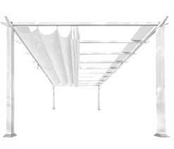 Paragon Outdoor-Pergola Florida 1116, inkl. Sonnensegel weiß, ca. B350,4/H236/T505 cm