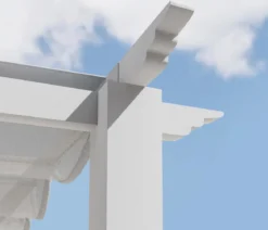 Paragon Outdoor-Pergola Florida 1111, inkl. Sonnensegel weiß, ca. B350,4/H235/T350 cm