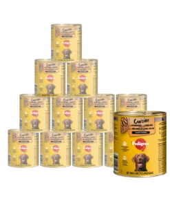 Pedigree® Nassfutter für Hunde Adult, Kaninchen- und Leber-Mix in Sauce, 12x800 g