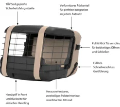 4pets® Transportbox CAREE, ca. B47,2/H46,5/T57 cm