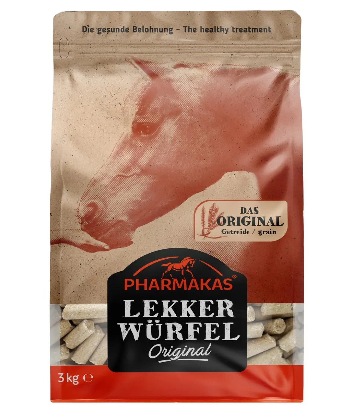 Pharmakas Pferdeleckerli Lekker Würfel Original, 3 kg