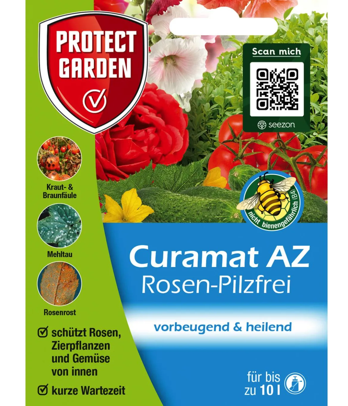 PROTECT GARDEN Curamat AZ Rosen-Pilzfrei, flüssig, 2 x 4 ml