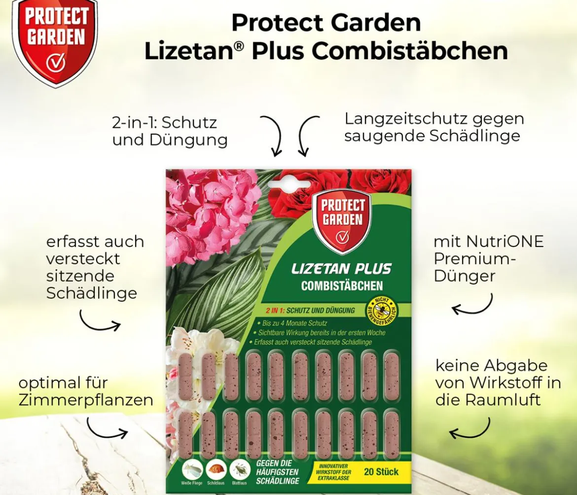 PROTECT GARDEN Lizetan Plus Combistäbchen