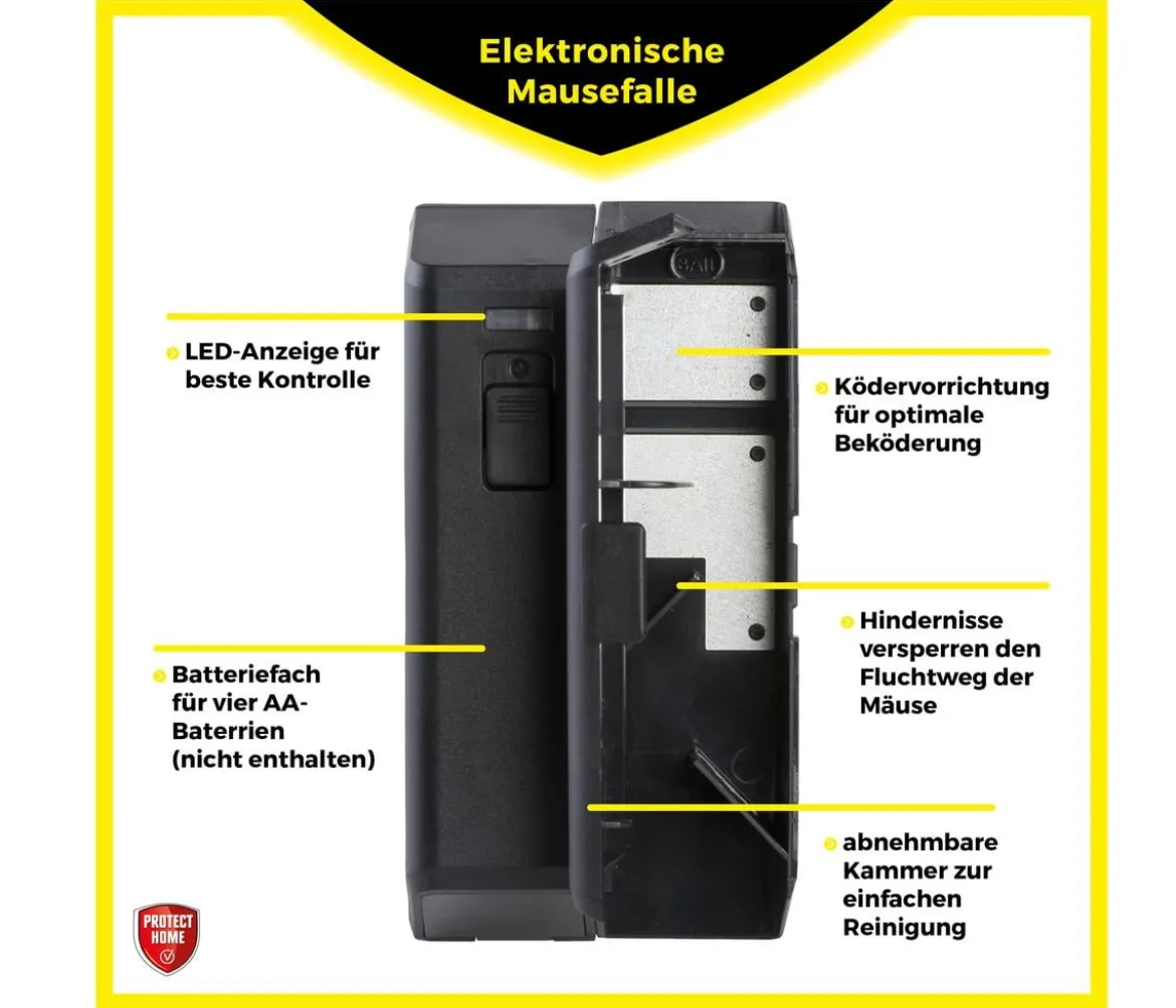 PROTECT HOME Elektronische Mausefalle