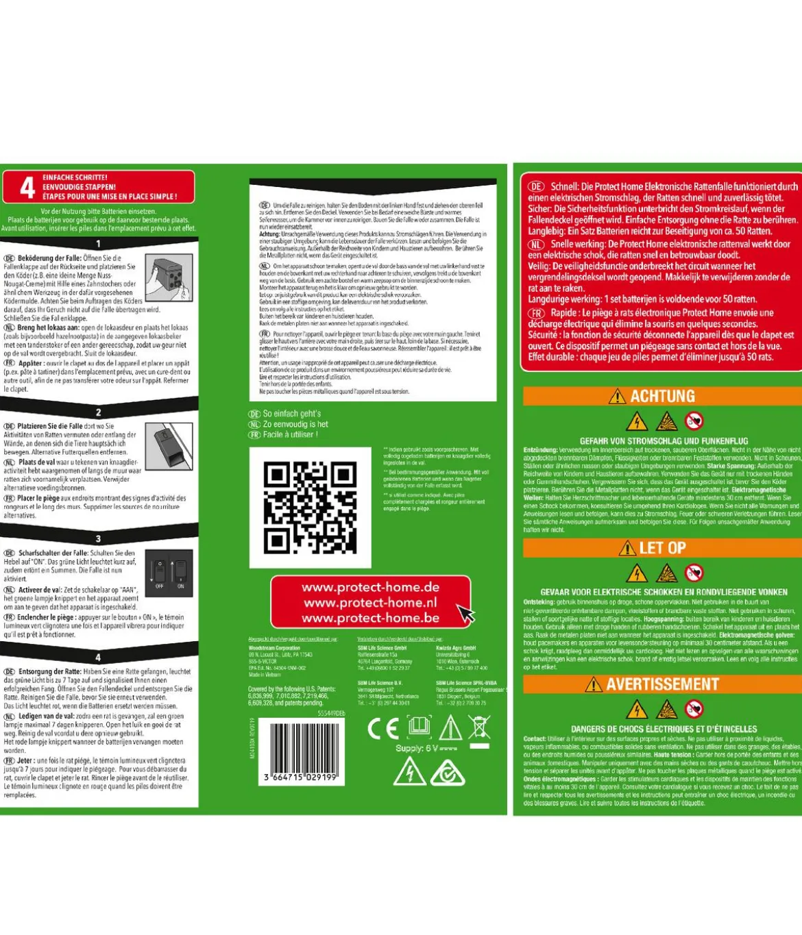 PROTECT HOME Elektronische Rattenfalle, 1 Stk.