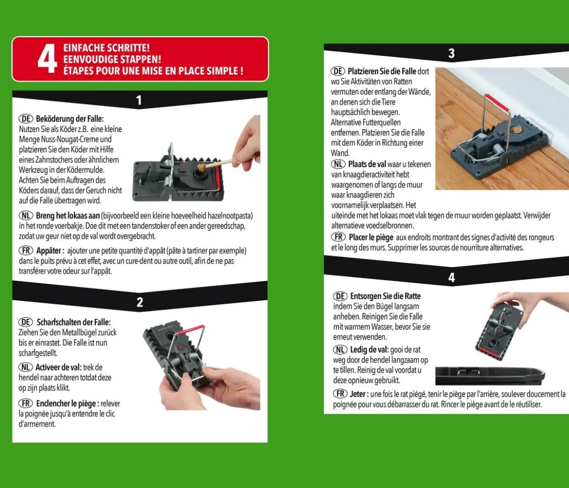 PROTECT HOME Rattenfalle Click, 2 Stk.