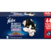 PURINA felix® Nassfutter für Katzen So gut wie es aussieht Gemischte Vielfalt in Gelee Adult, 44 x 85 g