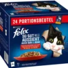 PURINA felix® Nassfutter für Katzen So gut wie es aussieht Geschmacksvielfalt vom Land in Gelee, 24 x 85 g