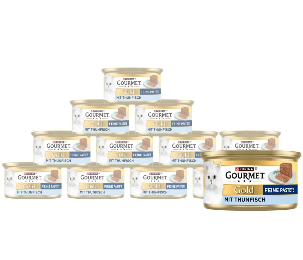 PURINA GOURMET™ Gold Nassfutter für Katzen Feine Pastete Adult, 12 x 85 g