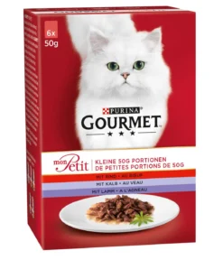 PURINA GOURMET™ Nassfutter für Katzen Mon Petit, 6 x 50 g
