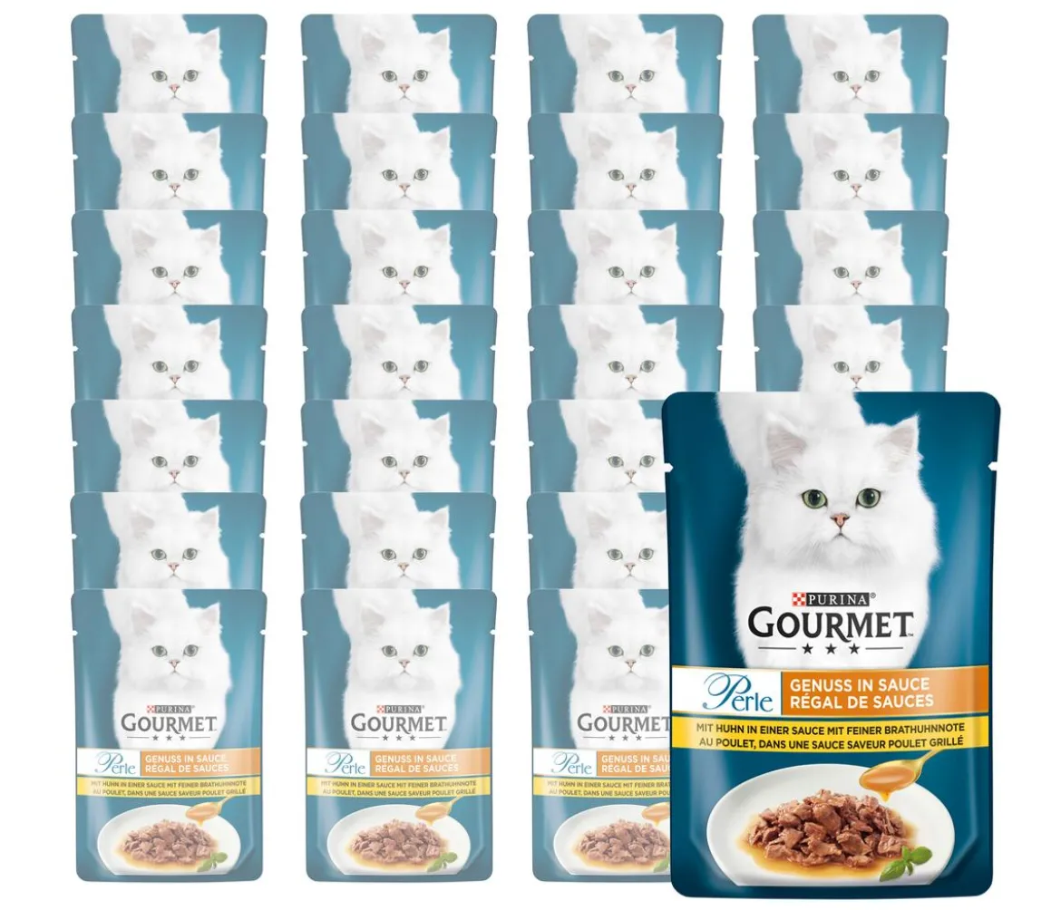 PURINA GOURMET™ Nassfutter für Katzen Perle Genuss in Sauce, 26 x 85 g