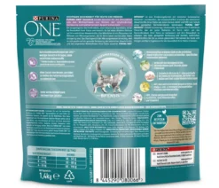 PURINA ONE® Trockenfutter für Katzen Sensitive, Adult, Truthahn, 1,4 kg