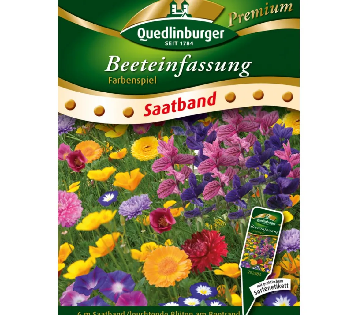 Quedlinburger Saatband Beeteinfassung 'Farbenspiel'