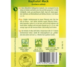 Quedlinburger Samen Kopfsalat 'Muck'