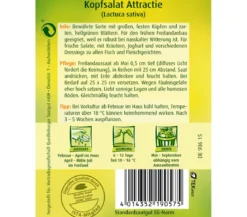 Quedlinburger Samen Kopfsalat 'Attractie'