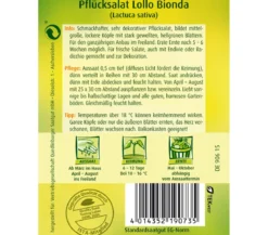 Quedlinburger Samen Plücksalat 'Lollo Bionda'