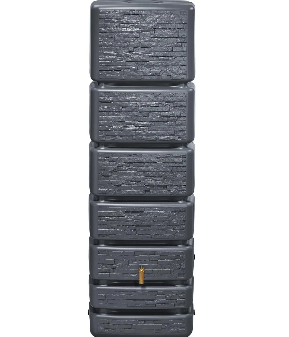 4rain Wandtank Slim Stone Decor, 350 l, ca. B60/H184/T39 cm