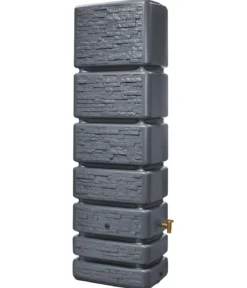 4rain Wandtank Slim Stone Decor, 350 l, ca. B60/H184/T39 cm