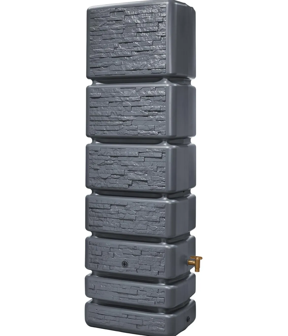 4rain Wandtank Slim Stone Decor, 350 l, ca. B60/H184/T39 cm