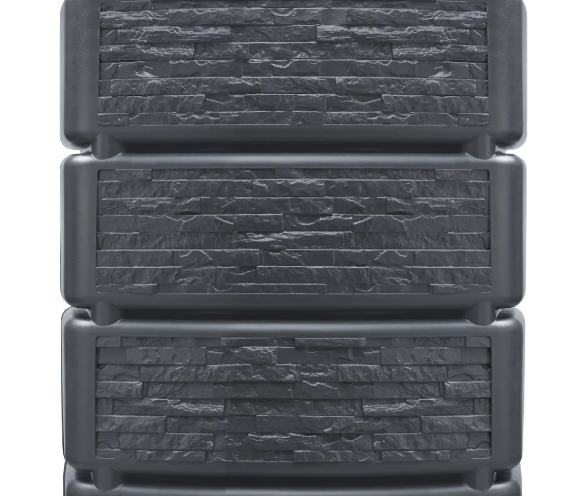 4rain Wandtank Slim Stone Decor, 350 l, ca. B60/H184/T39 cm