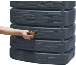 4rain Wandtank Slim Stone Decor, 500 l