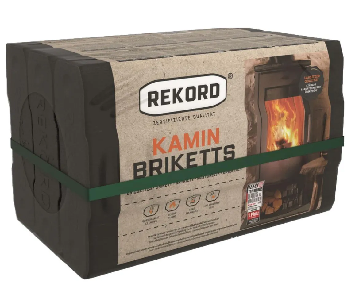 Rekord Braunkohlebriketts, 90 x 10 kg