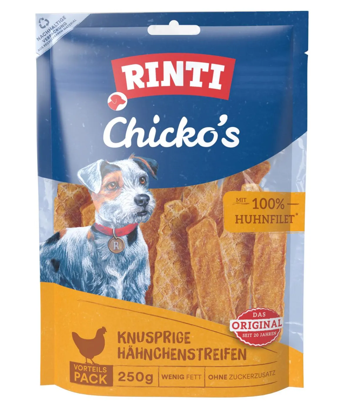 Rinti Hundesnack Chicko's Knusprige Hähnchenstreifen