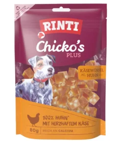 Rinti Hundesnack Chicko's Plus Käsewürfel mit Huhn, 12 x 80 g
