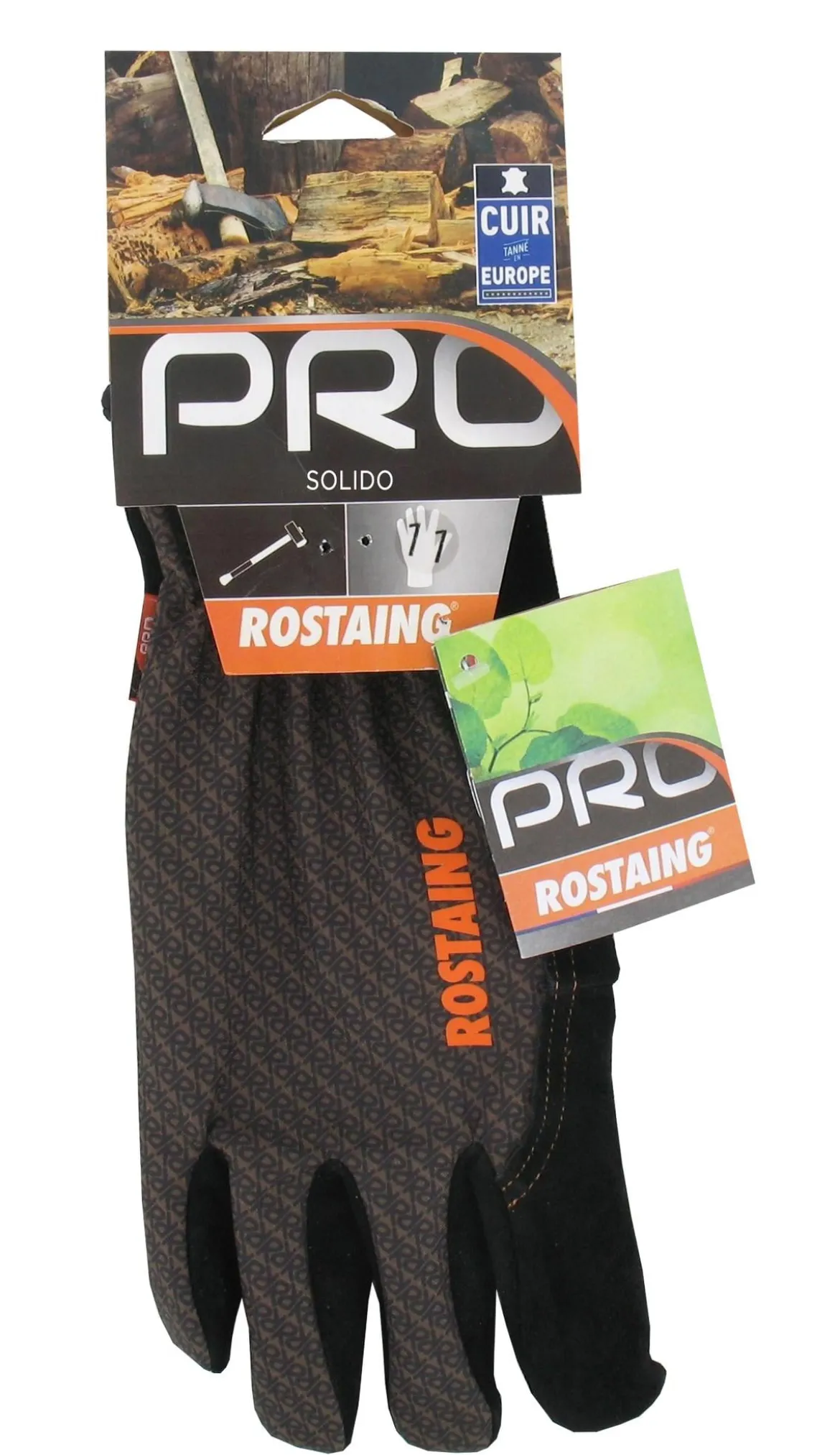 Rostaing Pro Gartenhandschuh Solido, Kalbsleder
