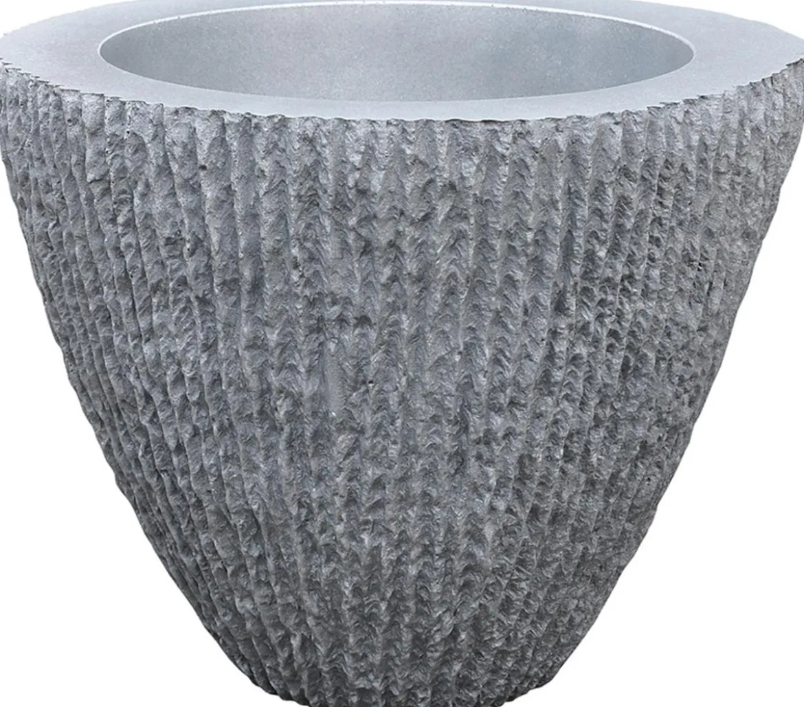 Roto Kunststoff-Blumentopf Samba, konisch, Ø 62 cm, grau