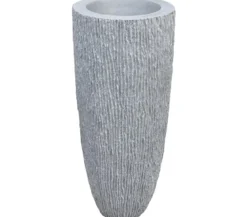 Roto Kunststoff-Blumentopf Samba, konisch, Ø 48 cm, grau