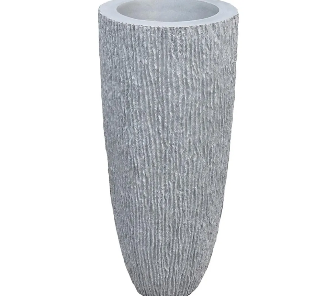 Roto Kunststoff-Blumentopf Samba, konisch, Ø 48 cm, grau