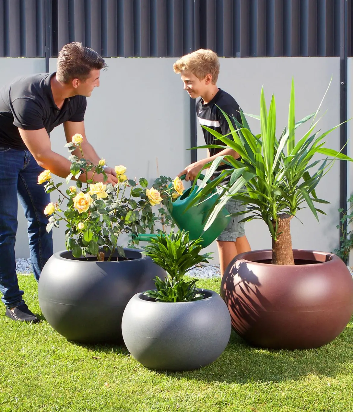 Roto Kunststoff-Pflanztopf Swing, bauchig