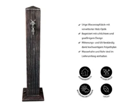 Roto Kunststoff-Wasserzapfsäule Zeus komplett, ca. H93 cm