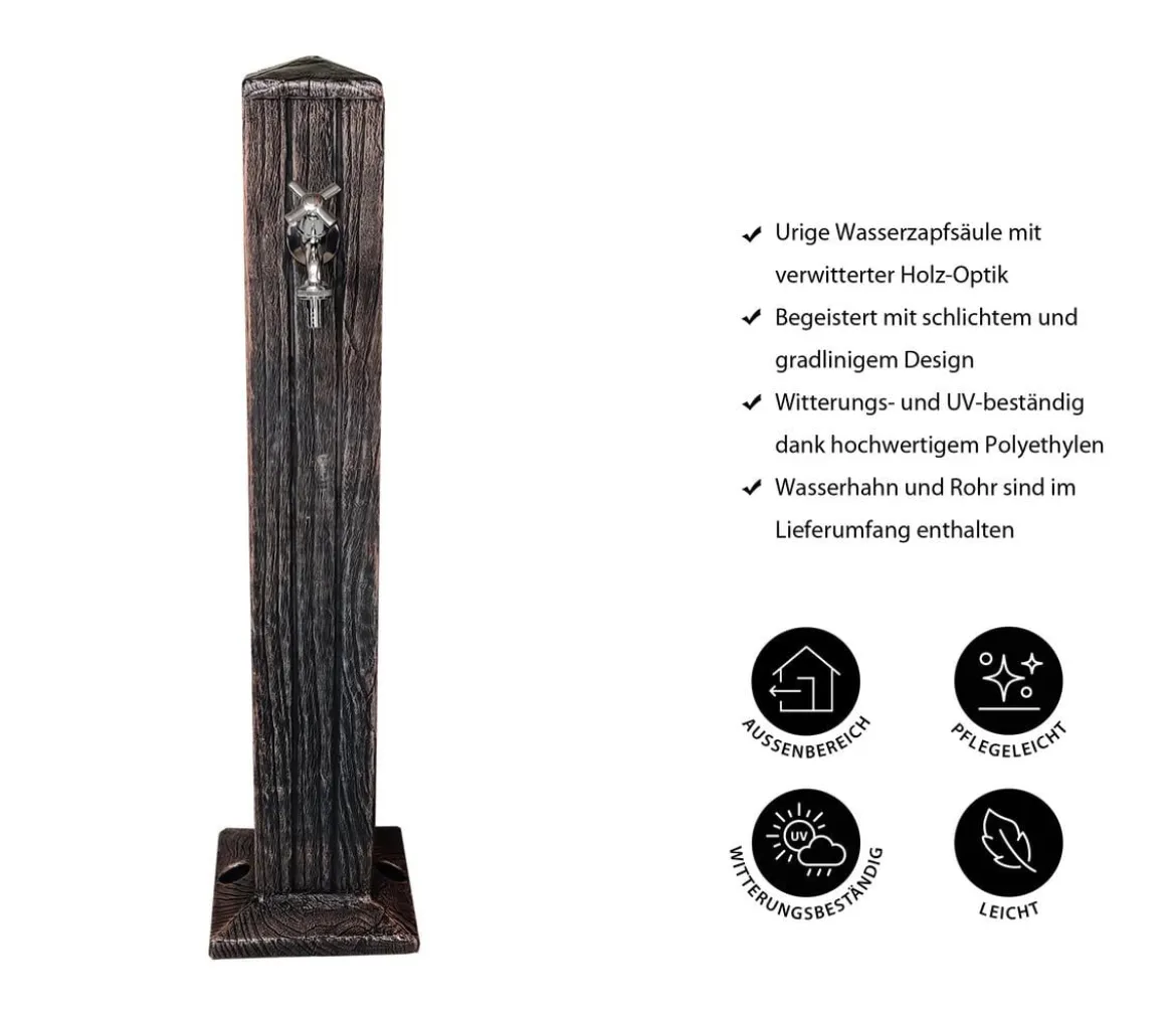 Roto Kunststoff-Wasserzapfsäule Zeus komplett, ca. H93 cm