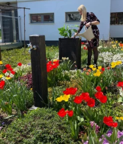 Roto Kunststoff-Wasserzapfsäule Zeus komplett, ca. H93 cm