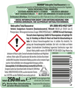 Roundup® Unkrautfrei Total, flüssig, 250 ml