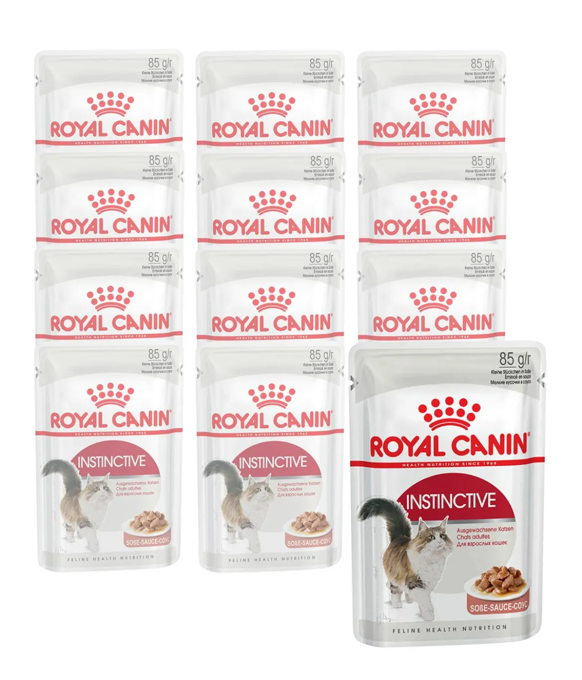 ROYAL CANIN® Nassfutter für Katzen Instinctive in Soße, 12 x 85 g