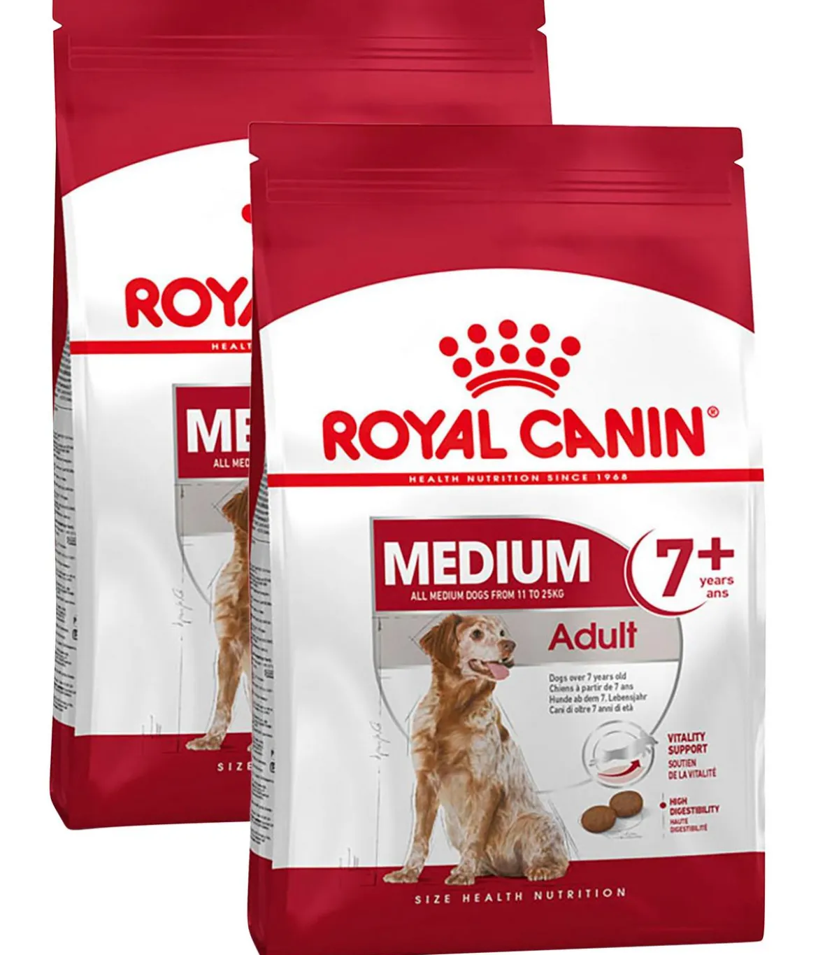 ROYAL CANIN® Trockenfutter für Hunde Medium Adult 7+