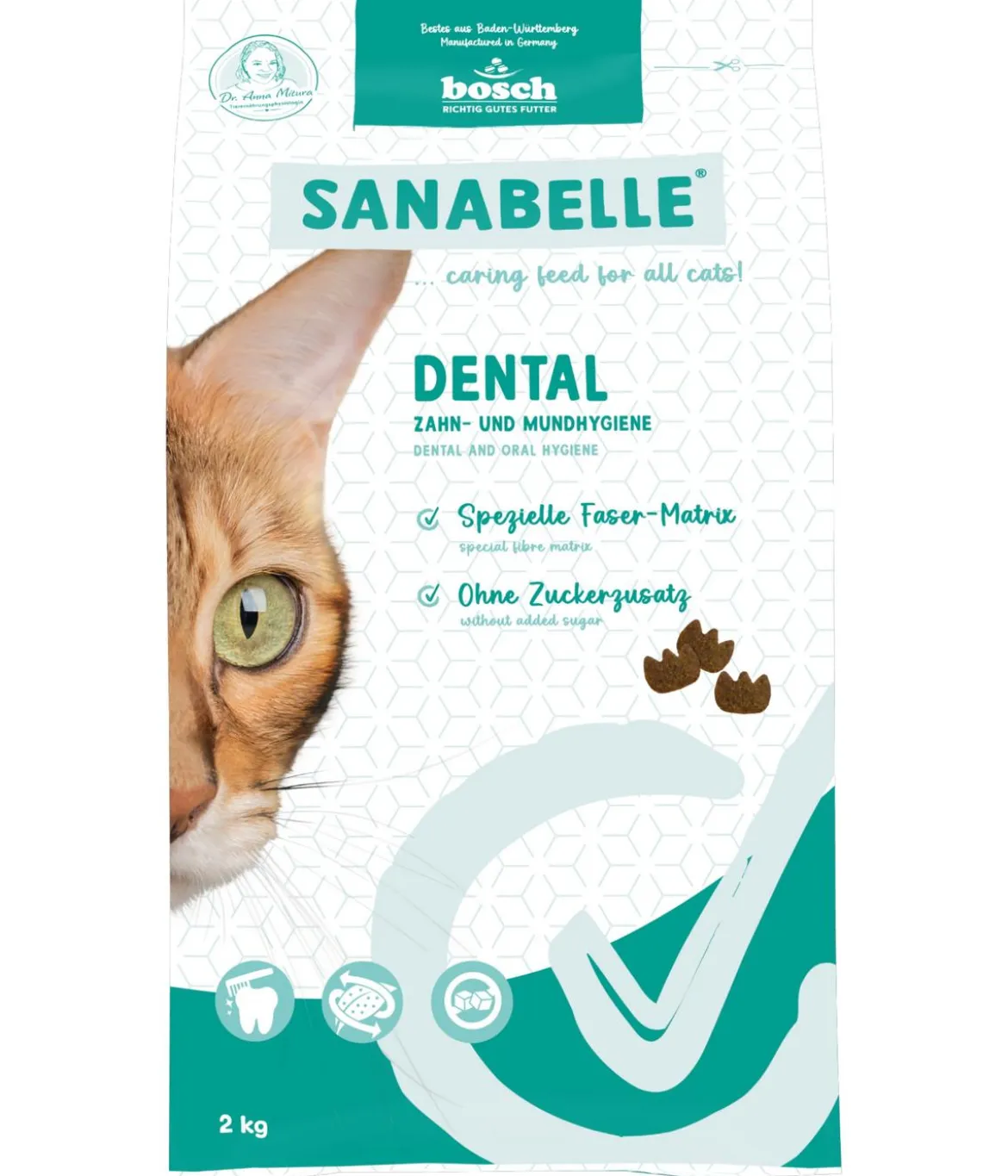 Sanabelle® Care Trockenfutter für Katzen Dental Adult, Geflügel
