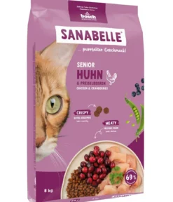 Sanabelle® Life Trockenfutter für Katzen Senior, Huhn & Preiselbeeren