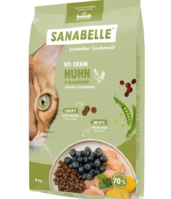 Sanabelle® Life Trockenfutter für Katzen No Grain Adult, Huhn & Blaubeere