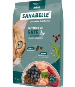 Sanabelle® Life Trockenfutter für Katzen Outdoor Adult, Ente & Blaubeere