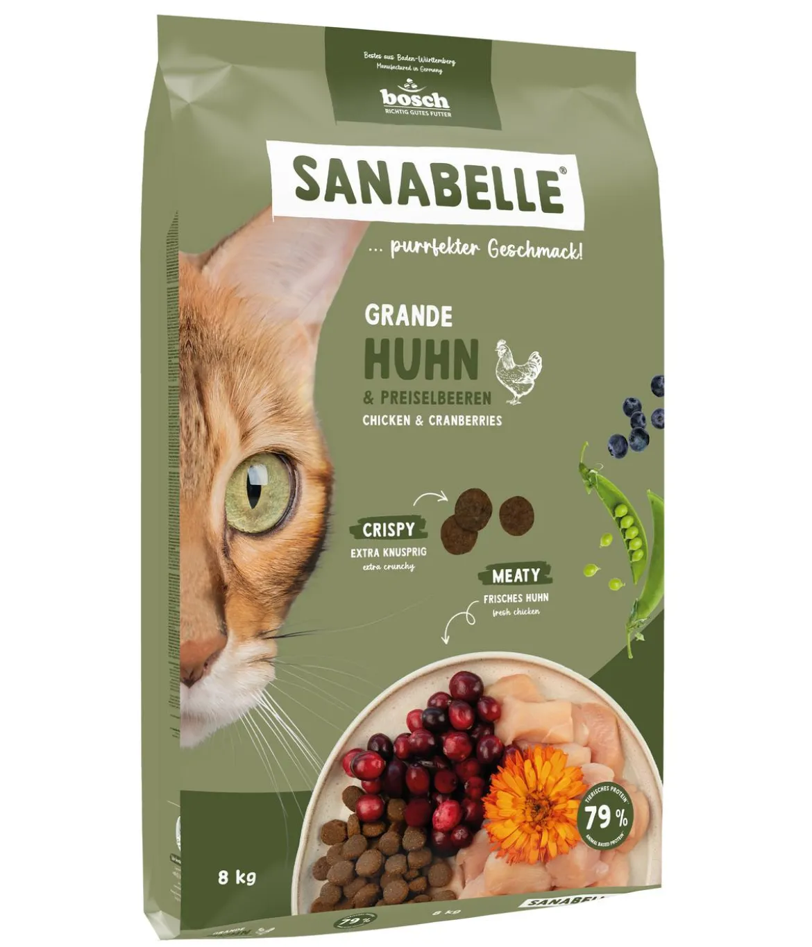 Sanabelle® Life Trockenfutter für Katzen Grande Adult, Huhn & Preiselbeere