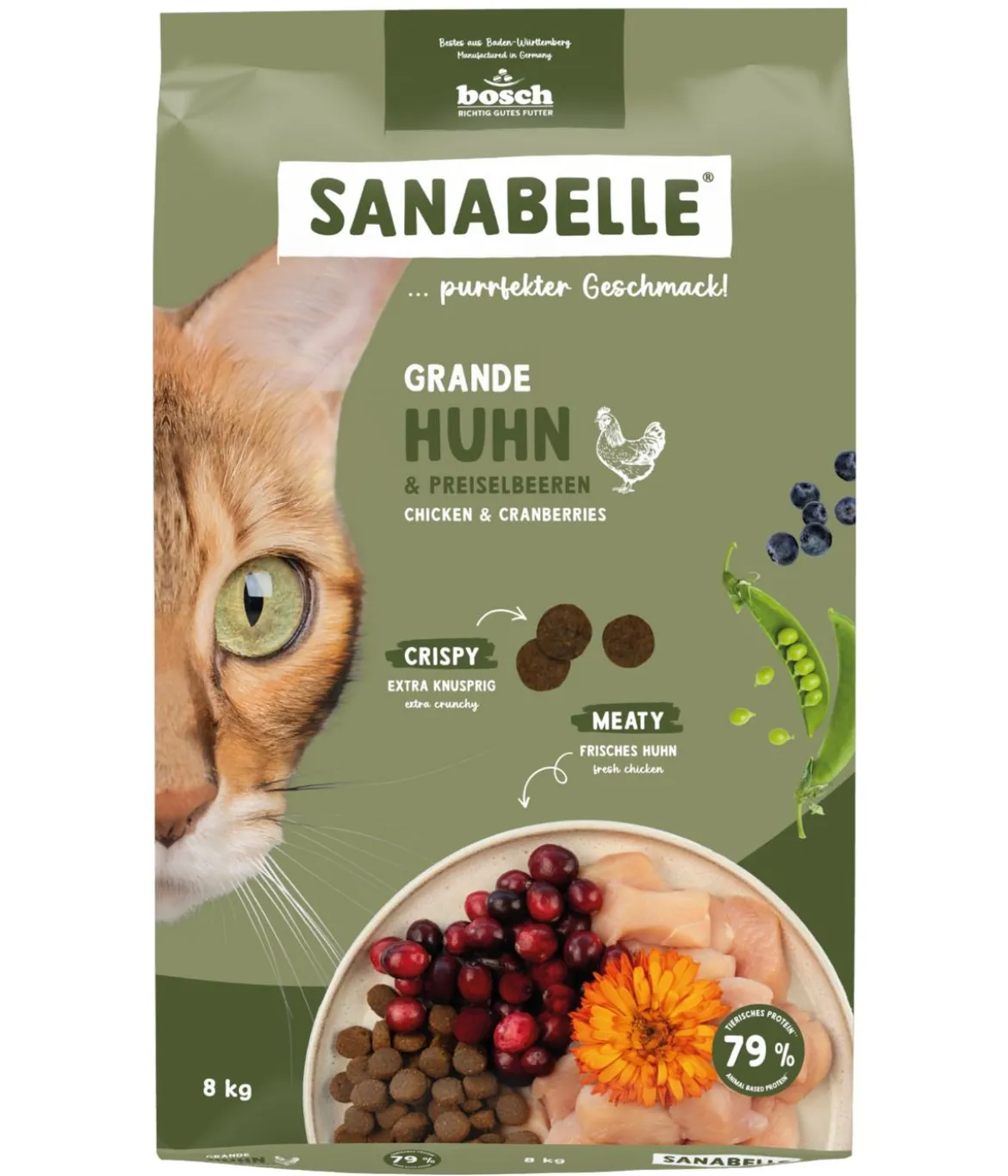 Sanabelle® Life Trockenfutter für Katzen Grande Adult, Huhn & Preiselbeere