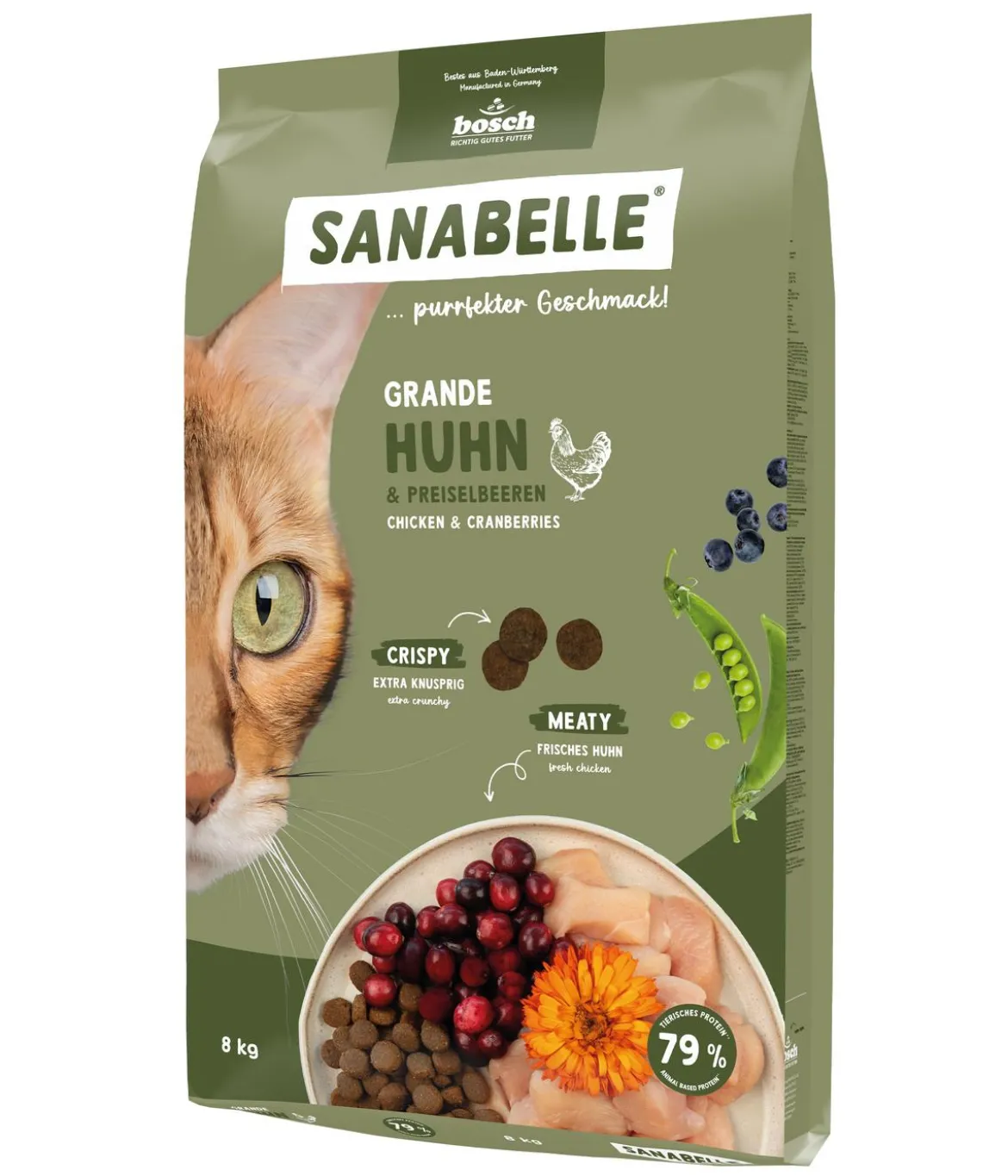 Sanabelle® Life Trockenfutter für Katzen Grande Adult, Huhn & Preiselbeere