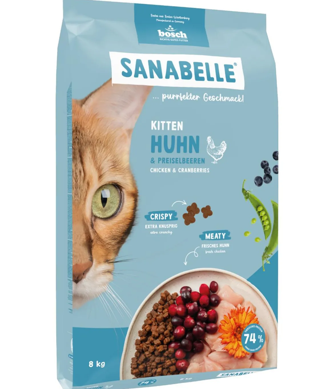 Sanabelle® Life Trockenfutter für Katzen Kitten, Huhn & Preiselbeeren