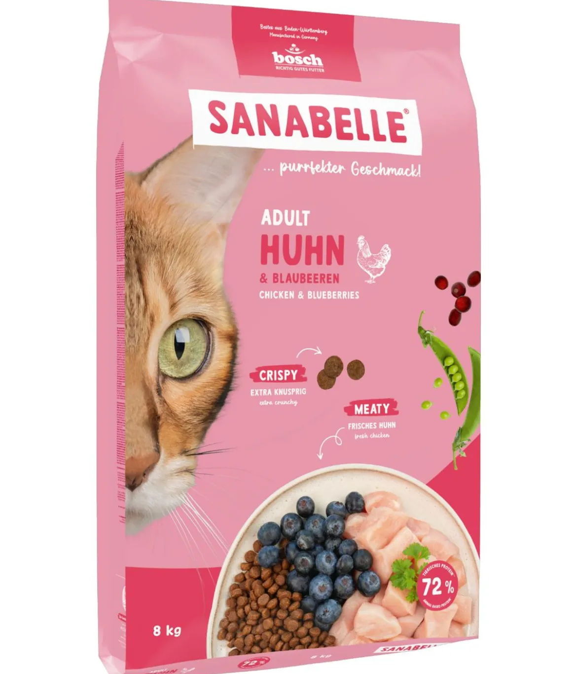 Sanabelle® Life Trockenfutter für Katzen Adult, Huhn & Preiselbeeren