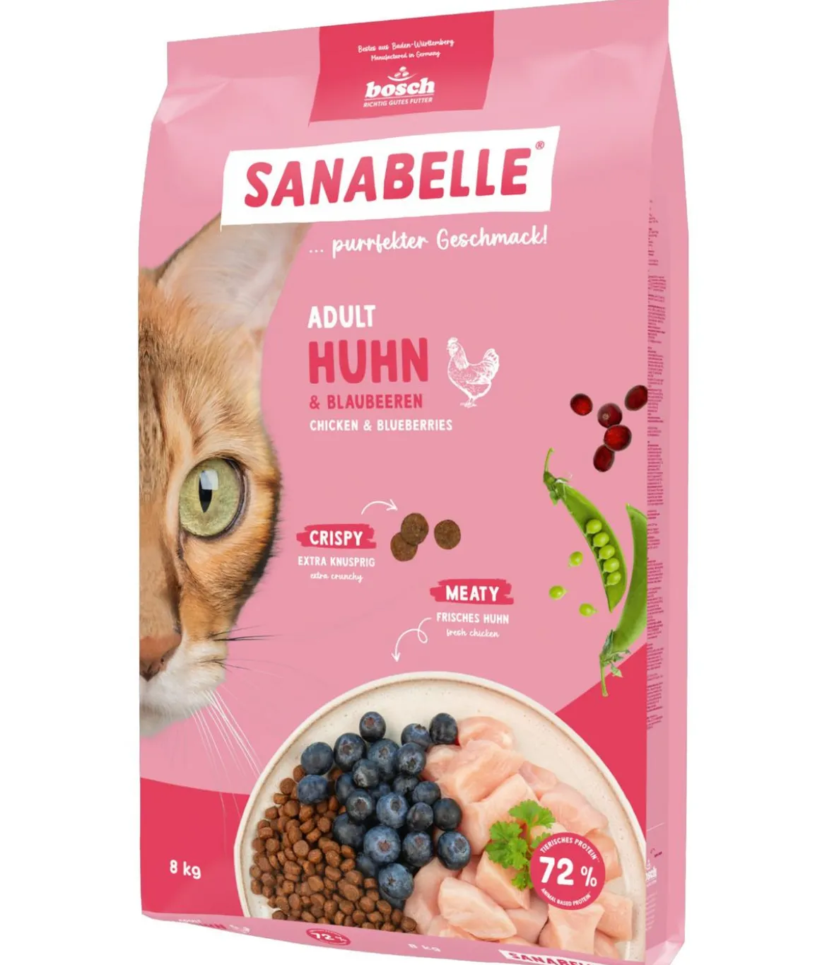 Sanabelle® Life Trockenfutter für Katzen Adult, Huhn & Preiselbeeren