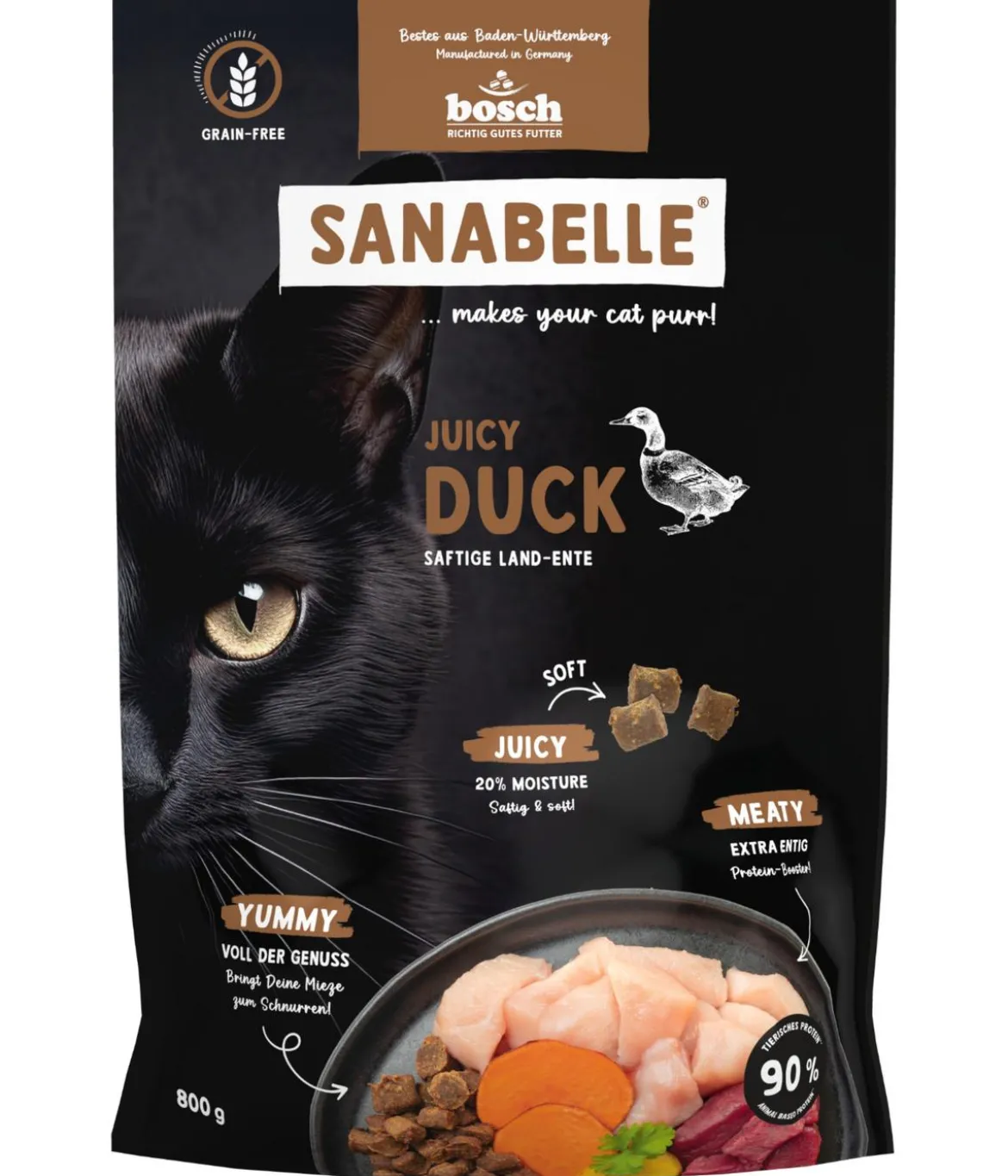 Sanabelle® Trockenfutter für Katzen Adult, Juicy Land-Ente